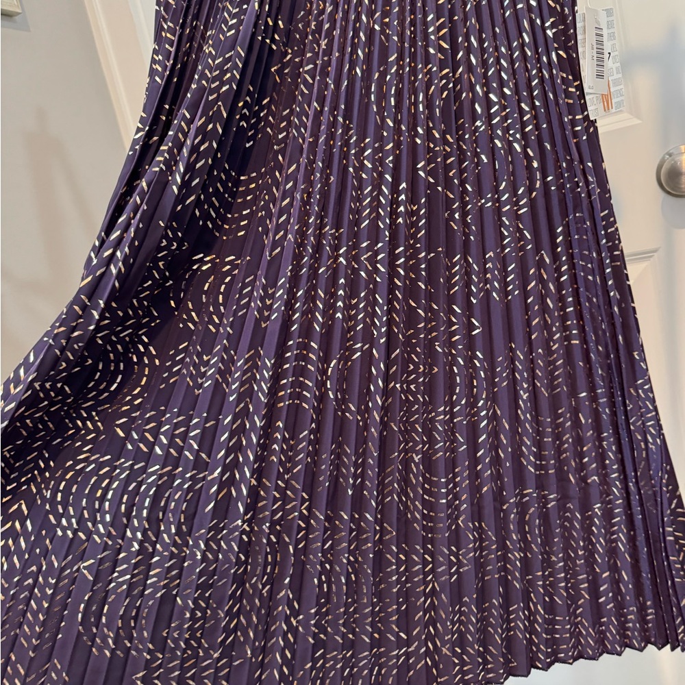 NWT LuLaRoe Purple Geometric A-Line Skirt